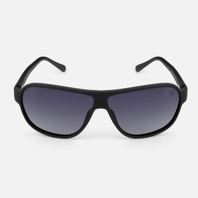 Aviator Square Gradient Black Lens and Black Frame Sunglasses