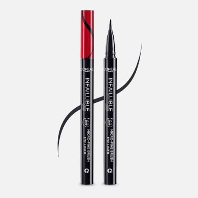 Infallible Grip Micro Fine Brush Eyeliner - 01 Obsidian Black
