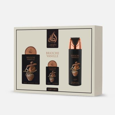 طقم هدايا بريوش فانيليا - 3 قطع