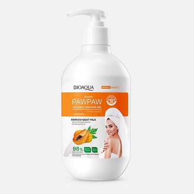 جل الإستحمام بفيتامين سي لتفتيح وتغذية البشرة