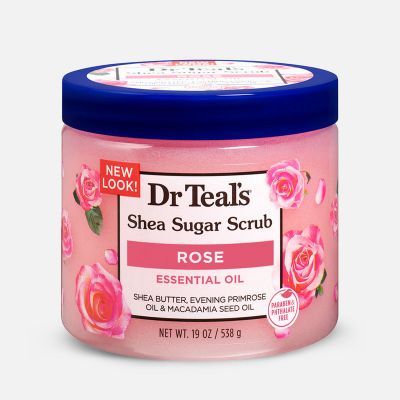 Shea Sugar Body Scrub with Rose Essential Oil