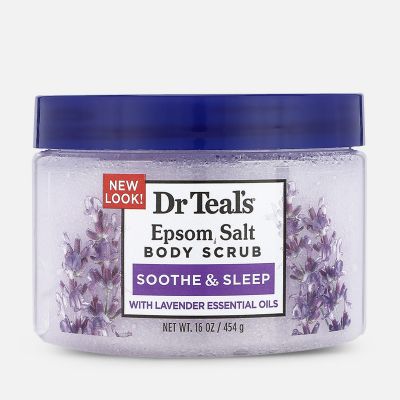 مقشر الجسم بملح إبسوم مع زيوت اللافندر العطرية