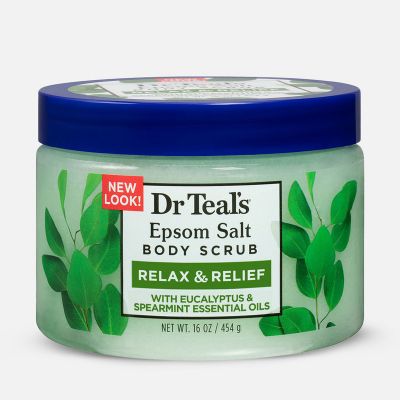 Epsom Salt Body Scrub Relax & Relief with Eucalyptus & Spearmint Essential Oils