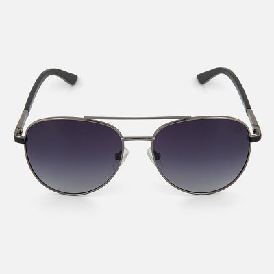 Aviator Gradient Blue Lens and Grey Frame Sunglasses