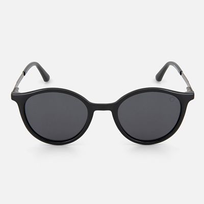 Browline Grey Lens and Black Frame Sunglasses