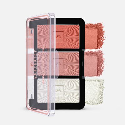 باليت الهايلايتر وأحمر الخدود غلو أند بلاش تريو