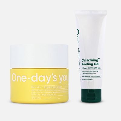 Cica:ming Peeling Gel and Pro Vita-C Brightening Cream Set - 2 Pcs