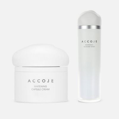 مجموعة تونر مرطب للبشرة و كريم كبسولات مبيض للبشرة - قطعتين