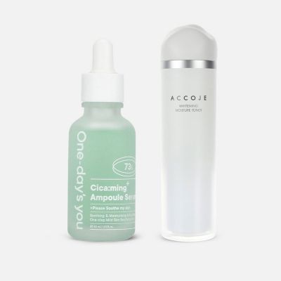 مجموعة تونر مرطب للبشرة و أمبولات سيروم سيكامينغ - قطعتين