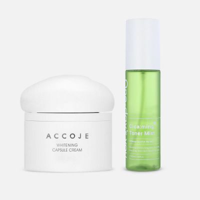 مجموعة كريم كبسولات مبيض للبشرة وتونر بالسيكا - قطعتين