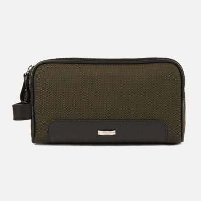 Green Double Zip Travel Toiletry