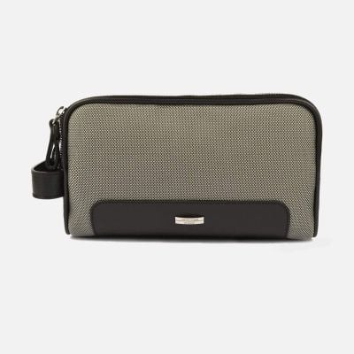 Grey Double Zip Travel Toiletry