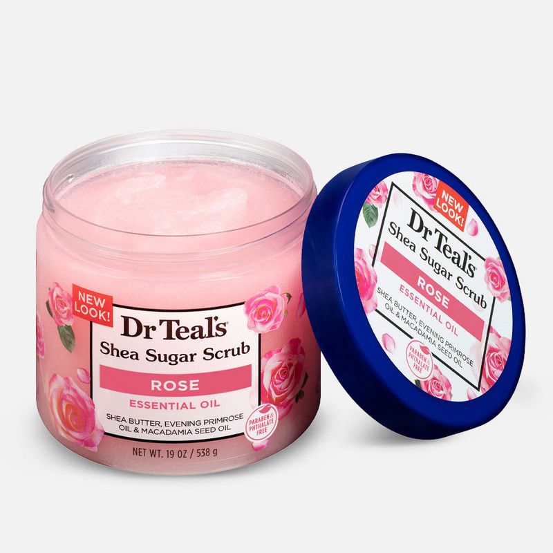 Shea Sugar Body Scrub with Rose Essential Oil