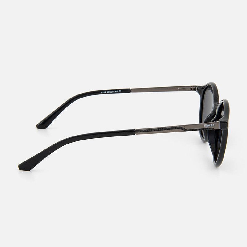Browline Black Lens and Black Frame Sunglasses