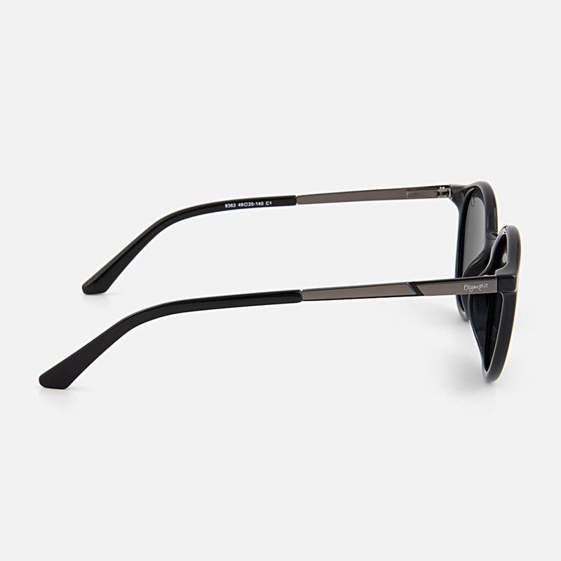 Browline Grey Lens and Black Frame Sunglasses