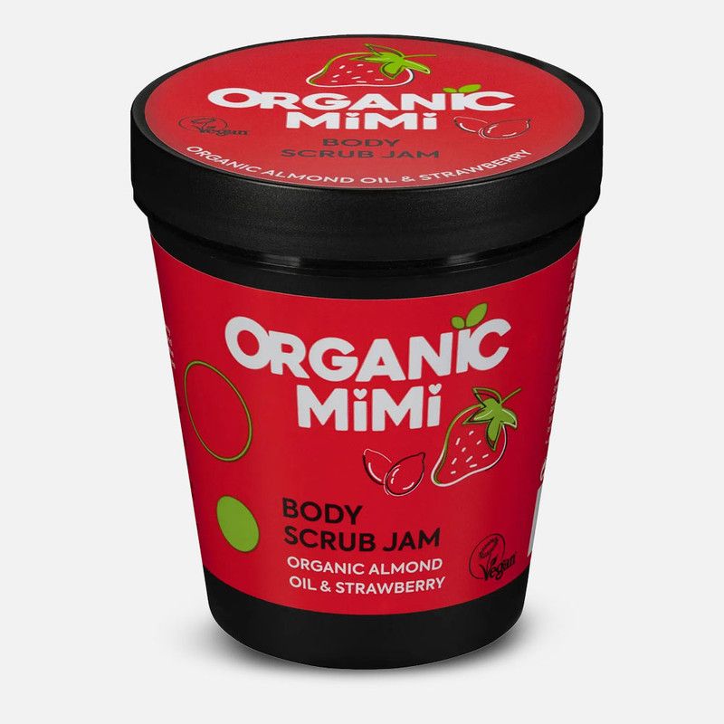Body Scrub Jam Almond & Strawberry
